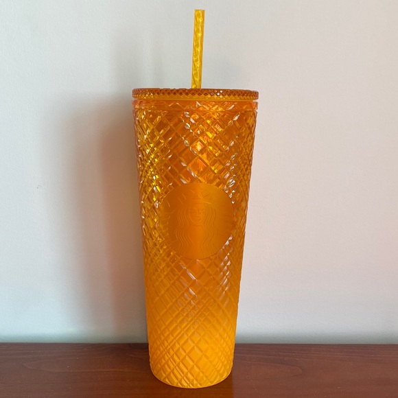 Starbucks Other - Starbucks Orange Matte and Shiny 24 oz Tumbler